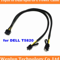 PSU 10pin to Dual 8(6+2)pin PCI-E Interface Power Cable for DELL T5820 Server and Graphics Card GPU RTX3080 RTX4000