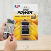 Abc 9v Super Power Battery Kotak Tegangan 9 Volt Baterai Square Batrai Extra Heavy Duty Original Ant