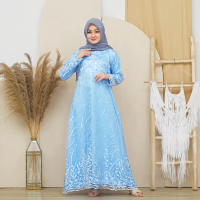 Gamis Kondangan Bridesmaid Busui Full Brukat Tile Arimbi Dress