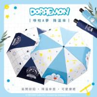 【收納王妃】Doraemon 哆啦a夢經典系列 雨傘 降溫傘 晴雨兩用 任選 正版授權 小叮噹 28x5.5x5.5cm