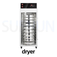 Rotary dryer stainless steel dehydrator food tea fruit and meat dehydrator 10 layer food drying equipment