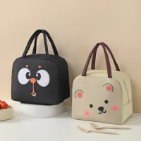 Cartoon Animals Portable Thermal Bag Lunch Bags For Children With Kids Girls Storage Banto Lunchbox Food Bag Insulation Bags