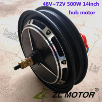 14inch 48V 500W brushless hub motor / powerful e-scooter wheel hub motor G-M011