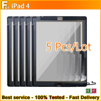 5PCS/NEW Touch For iPad 4 A1416 A1430 A1403 A1458 A1459 A1460 touch screen glass digitizer Replacement with/without button