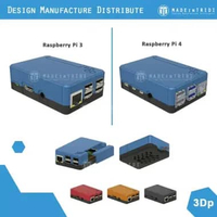 kesing Raspberry Pi 3 Pi 4 Model B enclosure raspberry pi Pi4 hitam