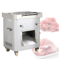 Commercial Meat Slicer Compact Stainless Steel Heavy Duty Meat Cutting Machine 13 * 25cm Large Feeding Port