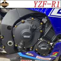 FLAWLESSTI Gr5 Titanium Bolt Engine Cover Windshield Brake Pump Switch Bolt Yoke Nut For Yamaha YZF R1 YZF-R1