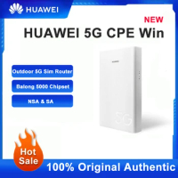 Unlocked Huawei 5G CPE WIN H312-371 Outdoor Router GE Lan Port Balong 5000 NSA SA 4G/5G CPE Modem Router Waterproof Support POE