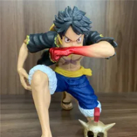 New Anime One Piece Luffy Squatting Figure Four Emperors Battle Kaidou Figures OP Luffy Gear 2 Zoro Sanji Usopp Model Gift Toy