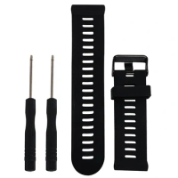 3X For Garmin Fenix 3 HR Soft Silicone Strap Replacement Wrist Watch Band+Tool Kits Black