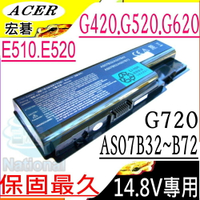 ACER 電池(保固最久)-Gateway EMACHINE E510 E520 G420 G520 G620 G720 MC7321U AS07B52 AS07BX1 系列 電池