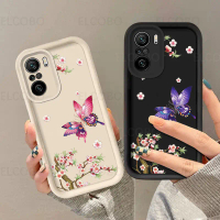 Ốp Điện Thoại Silicon Mềm, Cho Xiaomi Poco F4 F3 X2, Ốp Lưng Bảo Vệ Toàn Thân Camera Họa Tiết Hoa Bư