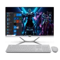 Intel 8 Cores i7 11700F Gaming PC White 27 Inch All in One Computer DDR4 with NVIDIA GTX1650 GDDR5 4G for PC Gamer