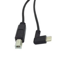 50cm Elbow angled USB-C USB 3.1 type-c Type C Male Connector to USB 2.0 B Type Male Data printer Cable 0.5m