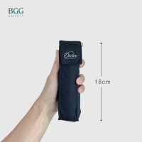 【BGG Umbrella】18公分超袖珍口袋傘 | 僅175克超輕量五折傘 閃光膠防曬塗佈 超短超輕