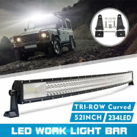 52" Led Light Bar 702W 70200LM LED Work Lights 12V 24V Spot Flood Combo Beam for Truck Tractor SUV 4X4 4WD Offroad Barra Light