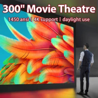 2024 HOT 4k 15000 Lumens Full HD Projector with Laser Experience Home Theater Cinema Outdoor Movie Projectors for Smartphone