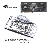 Bykski A-AR6600XTPGD-X GPU Block for Asrock Radeon RX6600XT Phantom Gaming D Video Card Water Cooled Copper Radiator Coolling
