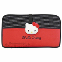 小禮堂 Hello Kitty 車用椅背置物架《黑紅》收納架.經典系列汽車百貨