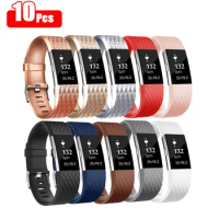 10pcs/lot Silicone Band Strap for Fitbit Charge 2 Band Bracelet Watchband Wristband for Fitbit Charge 2 Strap Low Price