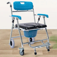 New Products Patient Transport Chair Infusion Wheelchair Commode Toilet Chair For Disability