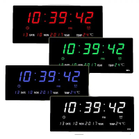 [COD] นาฬิกาดิจิตอล  (JH3615) 36x15x3cm นาฬิกา ตั้งบนโต๊ะ LED DIGITAL CLOCK นาฬิกาแขวน