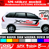 stiker mobil avanza xenia innova veloz sigra calya dll stiker mobil sticker Xtreme racing sticker ca