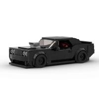 Bộ khối lắp ráp hạt nhỏ 2026MOC tương thích với LEGO dòng Speed Series, xe đua Dodge Challenger 8 ch