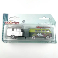 Majorette 1/64 for vw T1 trailer Diecast Model Car Kids Toys Gift