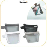 DOS Tas Makeup Mini Transparan Jaring Dompet Koin Pouch Makeup Mini