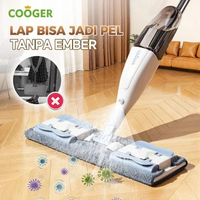 MJ COOGER Pel Lantai Spray Mop Semprot Tangki Air Panel Lebar Microfiber Tebal Pel Lantai Praktis Mu