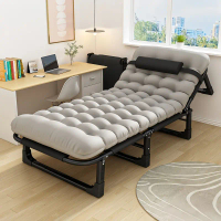 Japanese Portable Folding Single Bed 75cm Wide Surface Lightweight Foldable Bed with Steel Frame Oxf