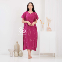 Daster Lowo Bunny Jumbo Rayon Batik Premium Busui Nyaman Adem