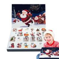 Christmas Advent Calendar Multifunctional Advent Calendar Gift Box Resin Xmas Toy Figures Countdown Calendar Box For Kids Gift