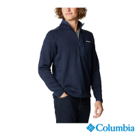 Columbia 哥倫比亞 男款 -半開襟刷毛上衣-深藍 UAE58170NY /FW22