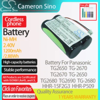 CameronSino Battery for Panasonic TG2650 TG2670 TG2680 TG2690 TG-2650 TG-2670 fits Panasonic HHR-15F2G3 Cordless phone Battery