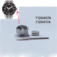 Watch Head Accessories 7.5mm 2.5mm For Tissot T120407A T120417A Crown