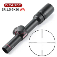 TEAGLE SR 1.5-5X20 WA HK Duplex Reticle Rifle Scope Tactical Airgun Airsoft For Hunting With Mounts And Cover