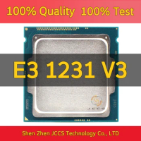 Used Xeon E3 1231 V3 3.4GHz Quad-Core LGA 1150 Desktop CPU E3-1231 V3 Processor