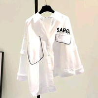 BLOUSE SARGE OVERSIZE/ KOREAN STYLE /BLOUSE OVERSIZE WANITA