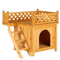 Four Seasons Universal Dog Kennel Solid Wood Cats Cage Washable Dog House Outdoor Dog Stairs Waterproof Cat Climbing Frame Villa
