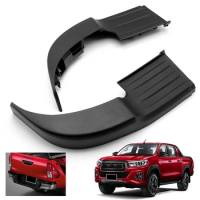 4X Rear Bumper Step Plate Black For Toyota Hilux Revo Rocco 2015 -2019