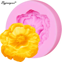 M137 Resin Rose3D Candle Soy Wax Mould Scented Soap Handmade Silicone Mold Plaster Resin Clay Diy Craft Home Decoration