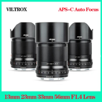 VILTROX AF13mm 23mm 33mm 56mm F1.4 Camera Lens APS-C Auto Focus Large Aperture Prime Lens For Sony E Nikon Z Fuji XF Canon EF-M