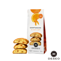 【DESEO】義大利進口蜜橙丁餅乾 脆餅180g(手工製作 頂級原料 PGI認證榛果)