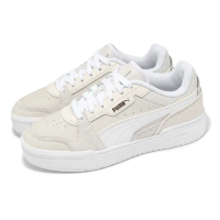 【PUMA】休閒鞋 CA Pro Lux III 男鞋 女鞋 白 米白 麂皮 厚底 復古 情侶鞋(395203-08)