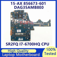 856673-001 856673-601 860381-601 For HP 15-AX 15-BC Laptop Motherboard DAG35AMB8E0 W/SR2FQ I7-6700HQ CPU GTX950M 100%Tested Good