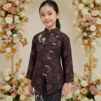 New Set Kebaya Jangan Kretek Jacguard Anak-Anak Untuk Usia 5-12Thn Sudah ful payet&Bros Cocok Untuk 
