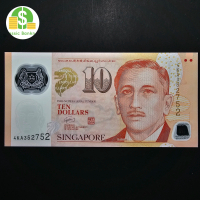 Uang Kuno Singapore 10 Dollar th 2012