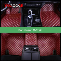 YOGOOGE Custom Car Floor Mats For Nissan X-Trail Xtrail Rogue Foot Coche Accessories Auto Carpets